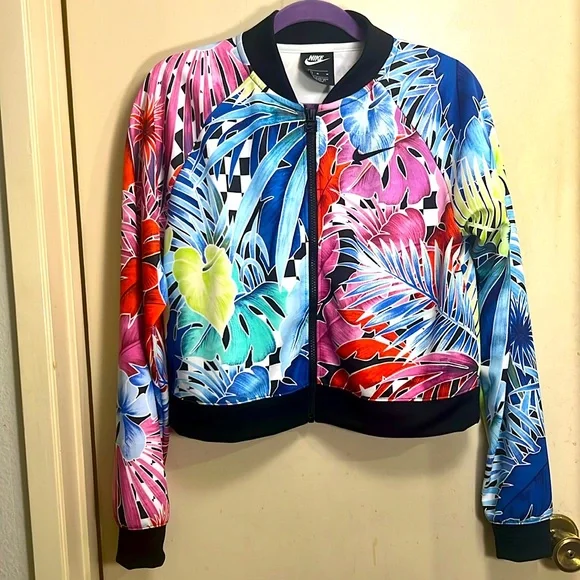 Nike tropical 🌴 workout jacket size medium - Picture 1 of 6